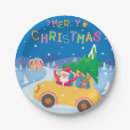 Search for santa paper plates Christmas table