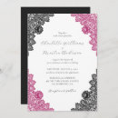 Search for black hot pink wedding invitations Elegant