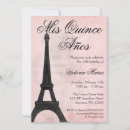 Search for pink paris quinceanera invitations Vintage