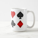 Search for playing card suits mugs Black