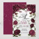 Search for deep wine red invitations Floral