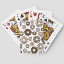 Recherche de beignets jeux de cartes Motif de donut