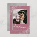 Recherche de pink rose thank you cards Amour et merci