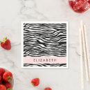 Search for zebra stripe napkins Wild animals