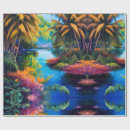 Search for paradise wrapping paper Palm trees