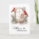 Search for window scenes cards Red cardinals