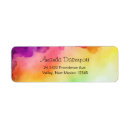 Search for blue green purple return address labels Colourful