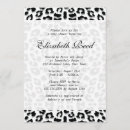 Recherche de léopard de neige invitations Élégant