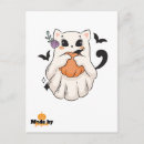Search for kawaii ghost postcards Pumpkin