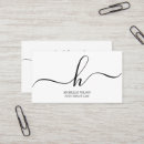 Recherche de monogramme manuscrit cartes visite Monogrammé