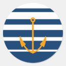 Recherche de rayures bleues blanches autocollants Ancre