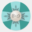 Search for ribbon wedding stickers Blue