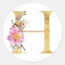 Search for h monogram stickers Gold