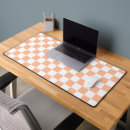 Recherche de orange et blanc tapis souris Géométrique