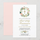 Search for peach first communion invitations Peonies