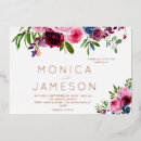 Search for magenta floral wedding invitations Calligraphy