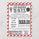 Search for low country boil invitations Gingham