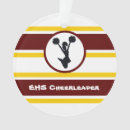 Search for maroon and gold ornaments Cheerleader