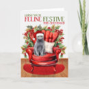 Search for grey cat christmas cards Pets