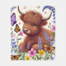 Search for highland cow fleece blanket blankets Farm animal