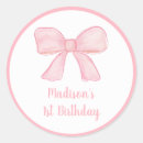 Search for birthday ribbon stickers Girl 1st birthday