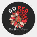 Search for heart disease ribbon stickers Health