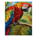 Search for tropical bird posters Macaw