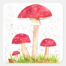 Search for red mushrooms stickers Forest