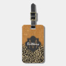 Search for leopard luggage tags Gold