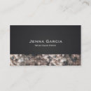 Search for glitzy business cards Chic