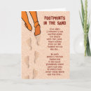 Search for footprints in the sand cards Poem