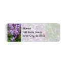 Search for lilac flower return address labels White