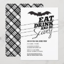 Search for eat drink and be scary invitations Bat