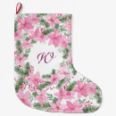 Search for poinsettia christmas stockings Pink