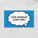 Search for thinking business cards Blue