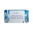 Search for winter snow return address labels Gold