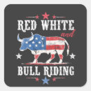Search for rodeo bull stickers Red