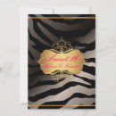 Recherche de zebra 16ans anniversaire invitations Quinceanera