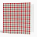 Search for red plaid binders Country