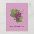 Recherche de raisins cartes postales Feuille