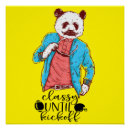 Recherche de panda drôle posters Élégant