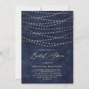 Search for evening bridal shower invitations String lights
