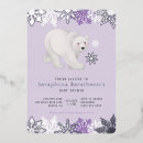 Recherche de argent pourpre invitations Baby