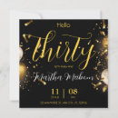Search for square 30th anniversary invitations Black