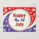 Recherche de 4 juillet heureux cartes postales Rouge