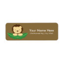 Search for cute lion return address labels Zoo