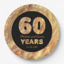 Search for 60th anniversary plates Gold