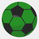 Search for green soccer ball stickers Black