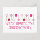 Search for cake pop invitations Pink