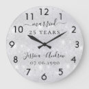 Search for silver wedding anniversary clocks Couple